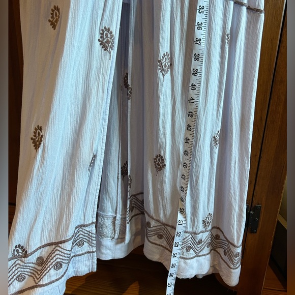 NEW FREE PEOPLE Riley Embroidered Maxi Dress Lavender‎ Purple Boho Peasant XS-M - Picture 15 of 16